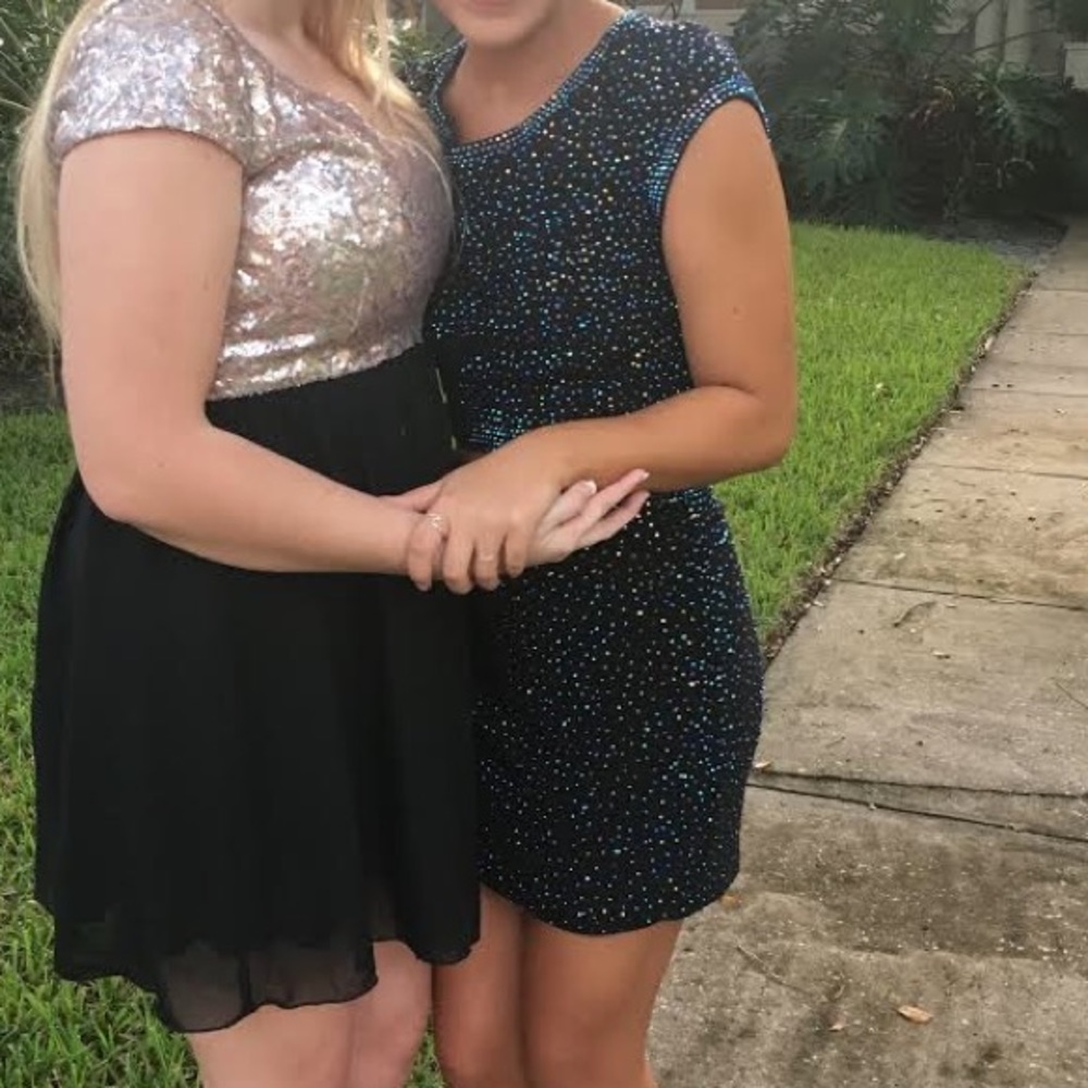 JOVANI Sequin Two Piece Homecoming Dress JVN41343